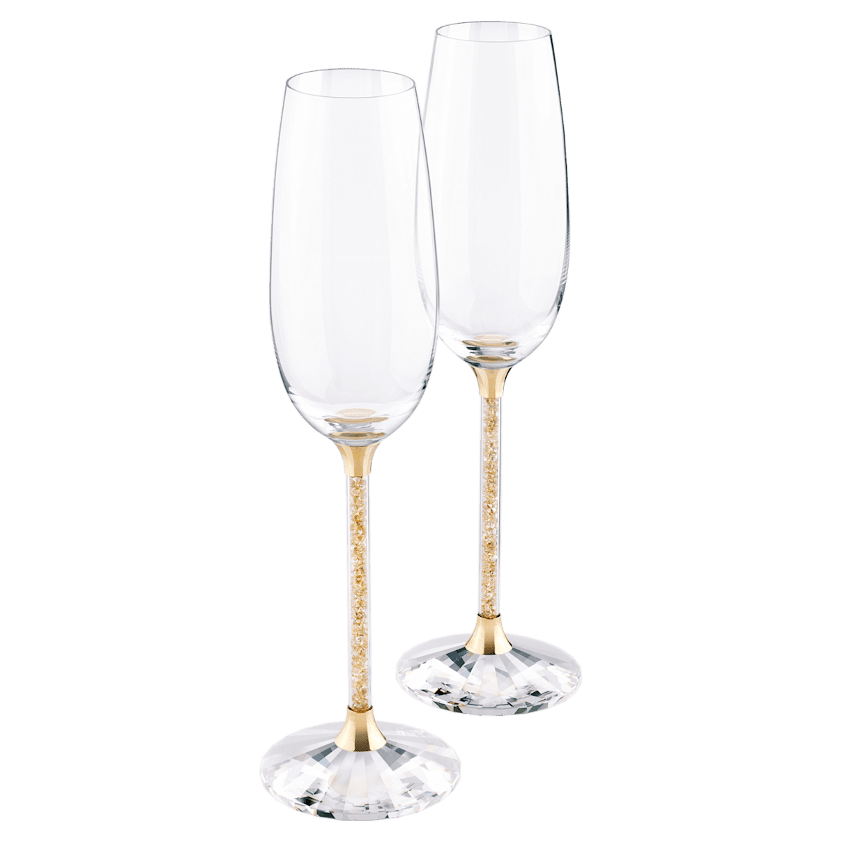 

Swarovski Crystalline祝酒杯, 金色 (一对)