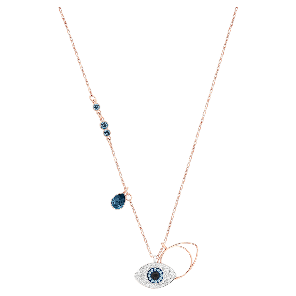 

Swarovski Symbolic 链坠, Evil eye, 蓝色, 混合金属润饰