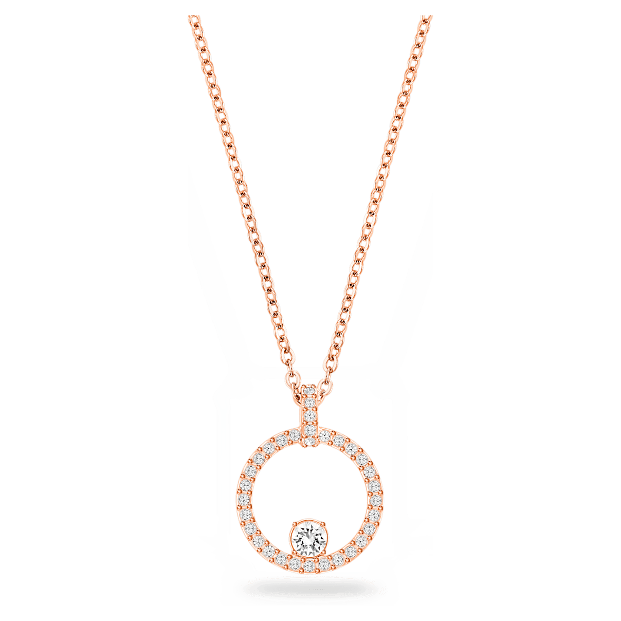 

Swarovski Creativity 链坠, 白色, 镀玫瑰金色调