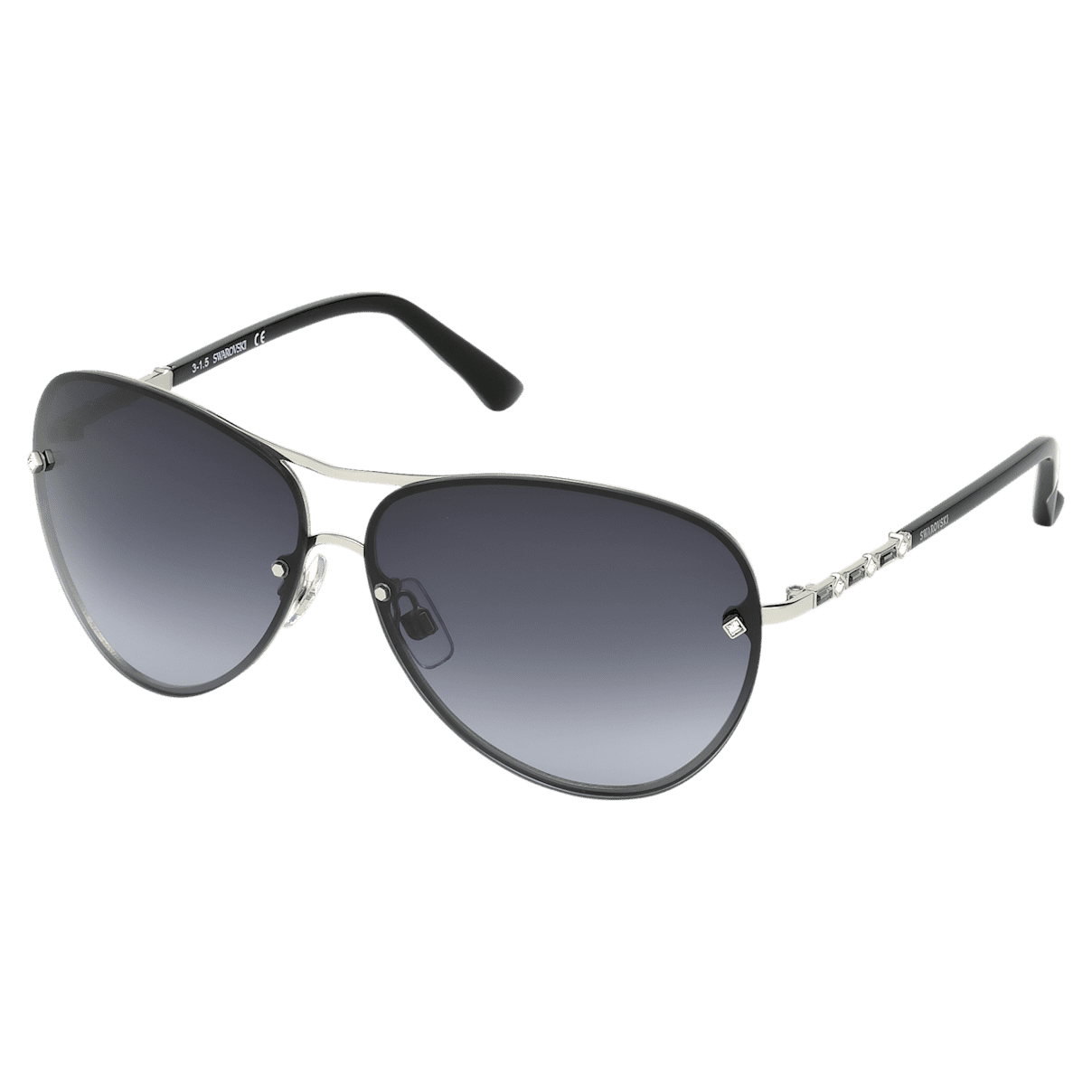 

Swarovski Fascinatione 太阳眼镜, 飞行员形, SK0118 17B, 黑色