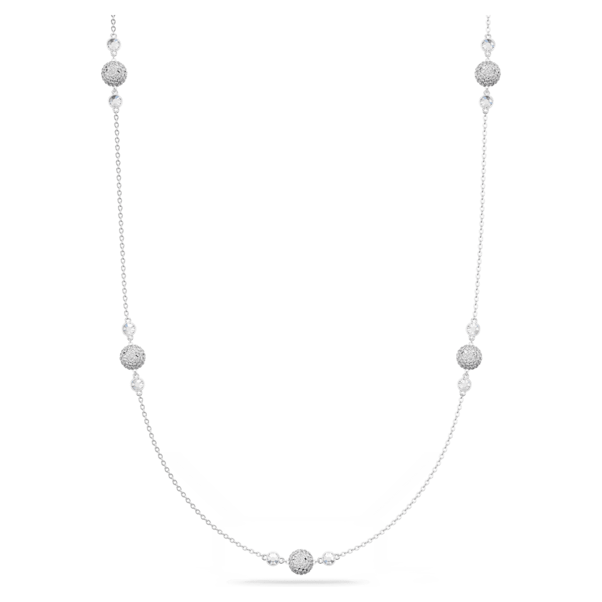 

Swarovski Entire 项链, 白色, 镀铑