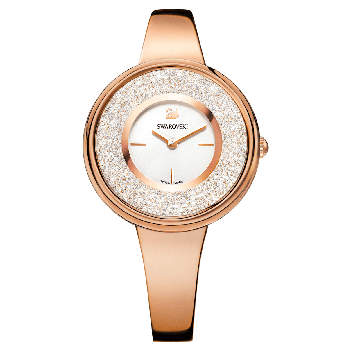 

Swarovski Crystalline Pure 腕表, 瑞士制造, 金属手链, 玫瑰金色调, 玫瑰金色调润饰