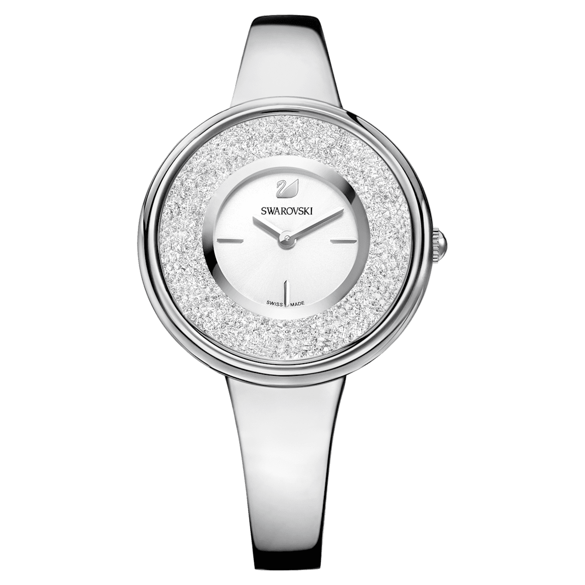

Swarovski Crystalline Pure watch, Metal bracelet, Silver Tone, Stainless steel