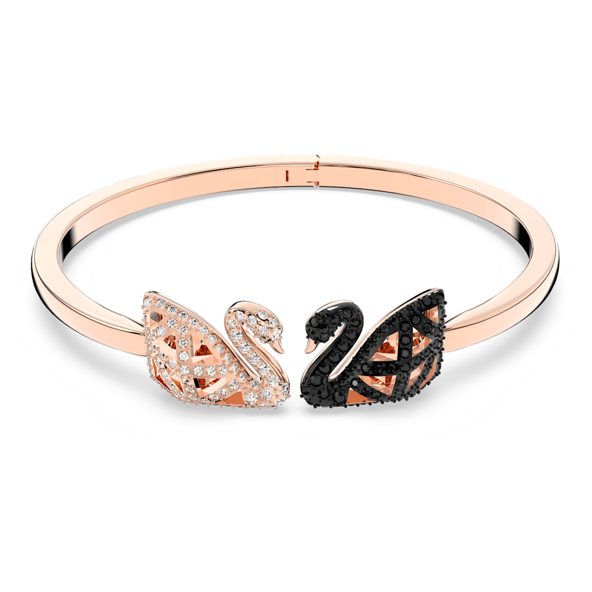 

Swarovski Facet Swan 뱅글, 스완, 블랙, 믹스 메탈 피니시