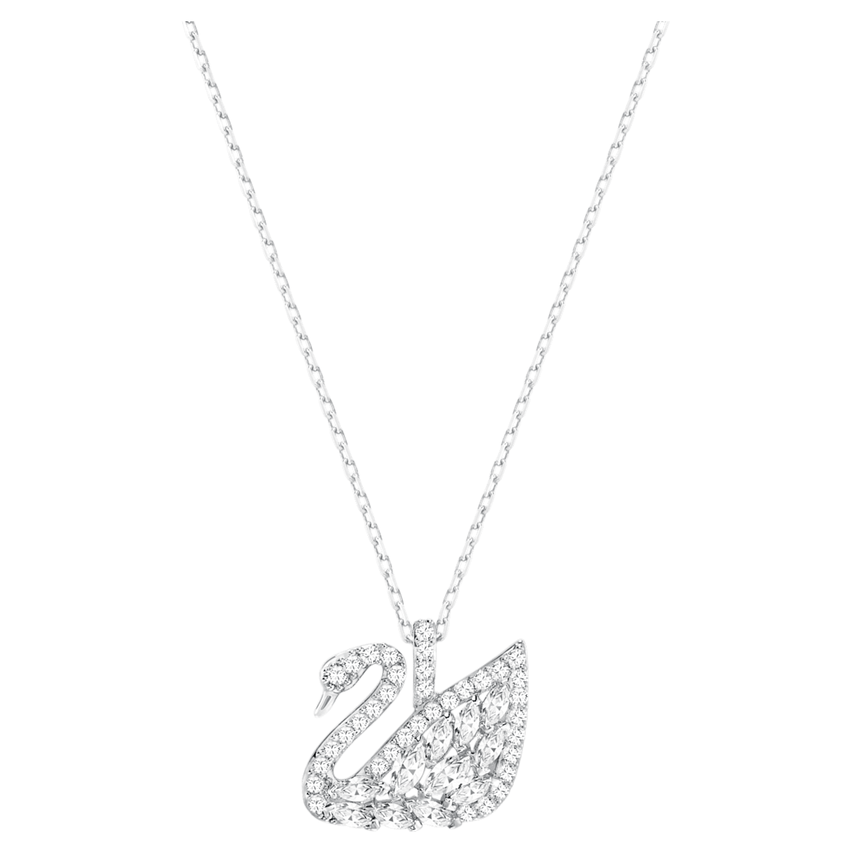 

Swarovski Swan Lake pendant, Swan, Small, White, Rhodium plated