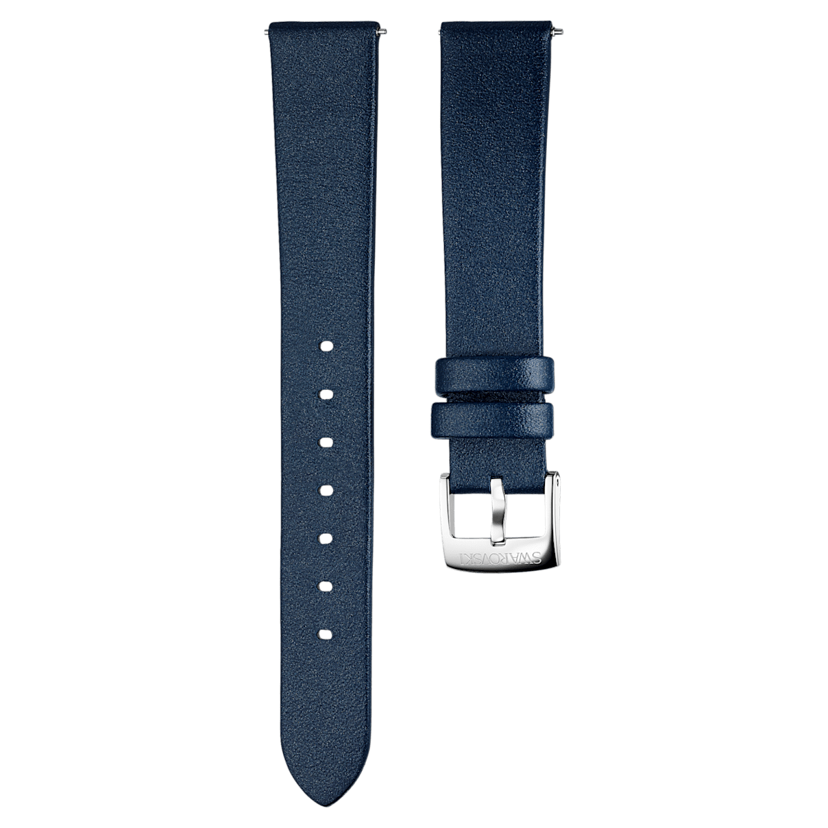 

Swarovski Cinturino per orologio 16mm, Pelle, Blu, Acciaio inossidabile