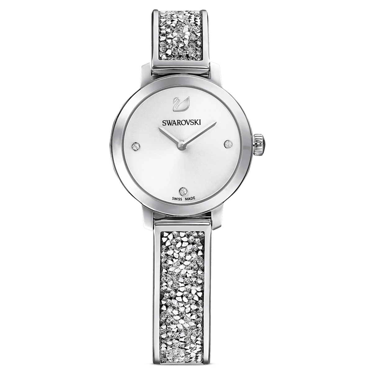 

Swarovski Cosmic Rock 워치, 스위스 메이드, 메탈 브레이슬릿, 실버 톤, 스테인리스 스틸