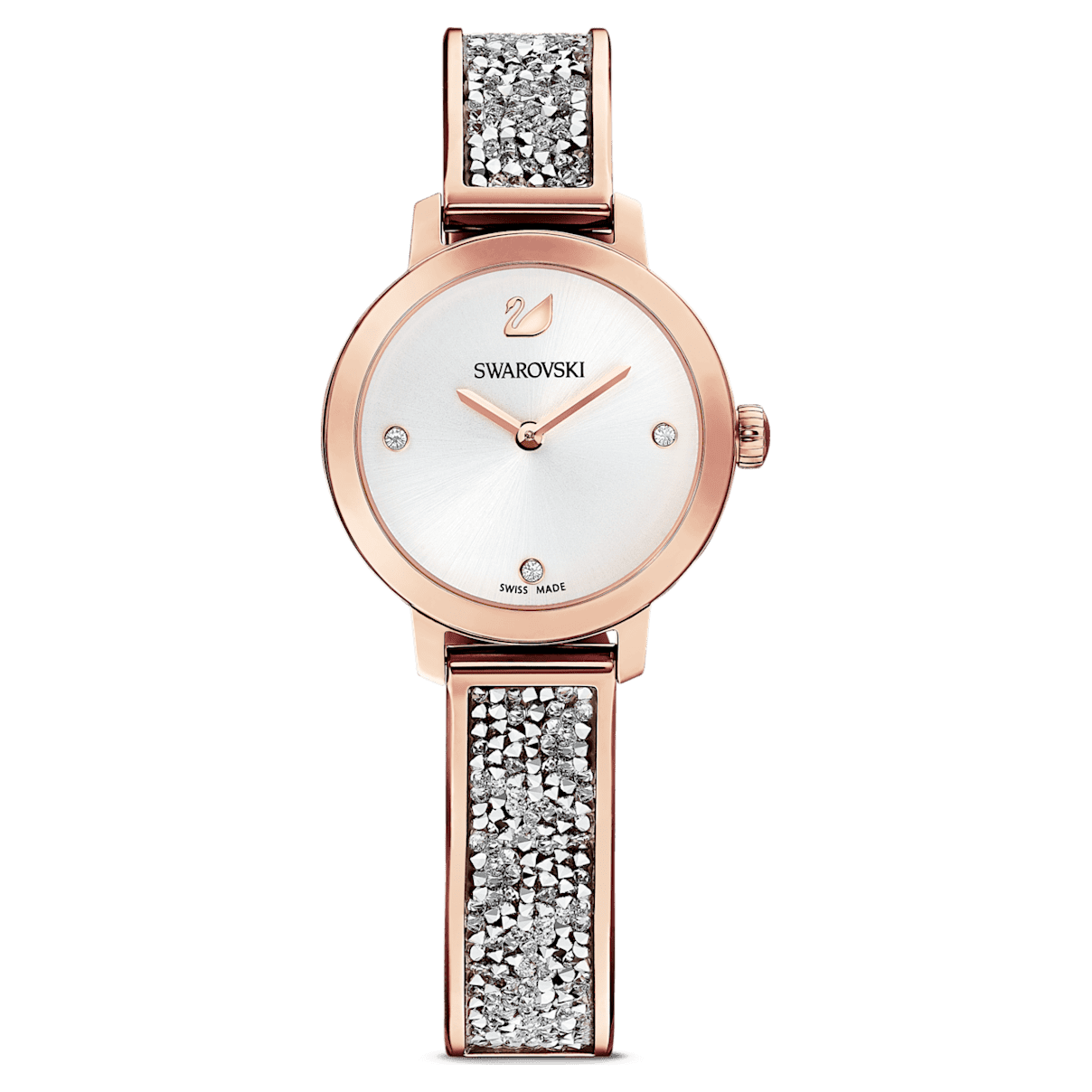 

Swarovski Cosmic Rock 腕表, 瑞士制造, 金属手链, 玫瑰金色调, 玫瑰金色调润饰