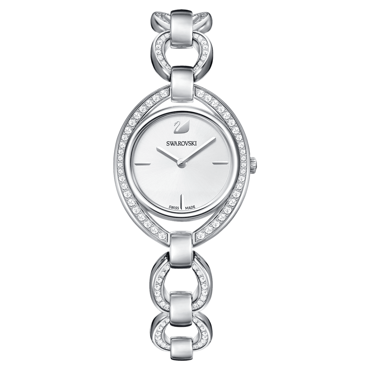 

Swarovski Zegarek Stella, bransoleta z metalu, biały, stal nierdzewna