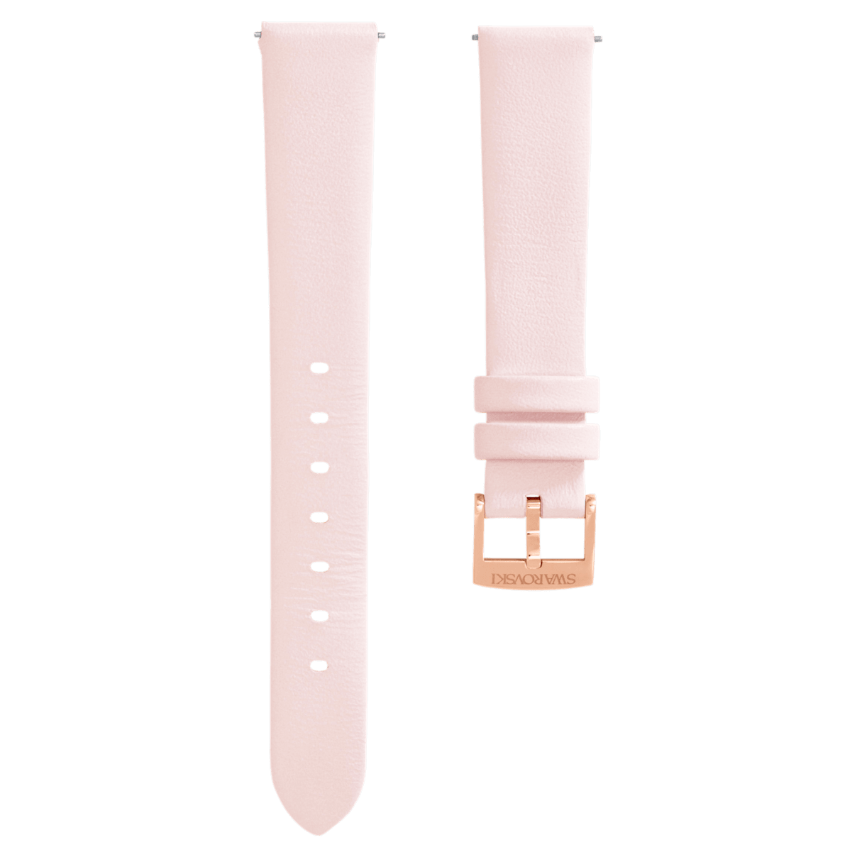 

Swarovski 14mm Uhrenarmband, Leder, Rosa, Roségold-Legierungsschicht