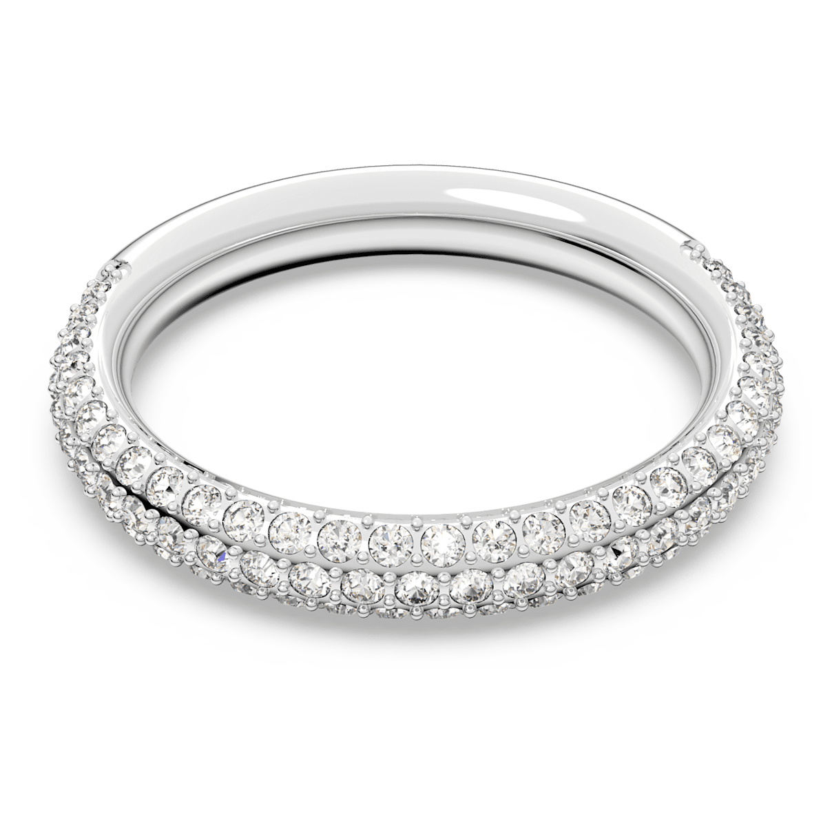 

Swarovski Stone 戒指, 白色, 镀铑