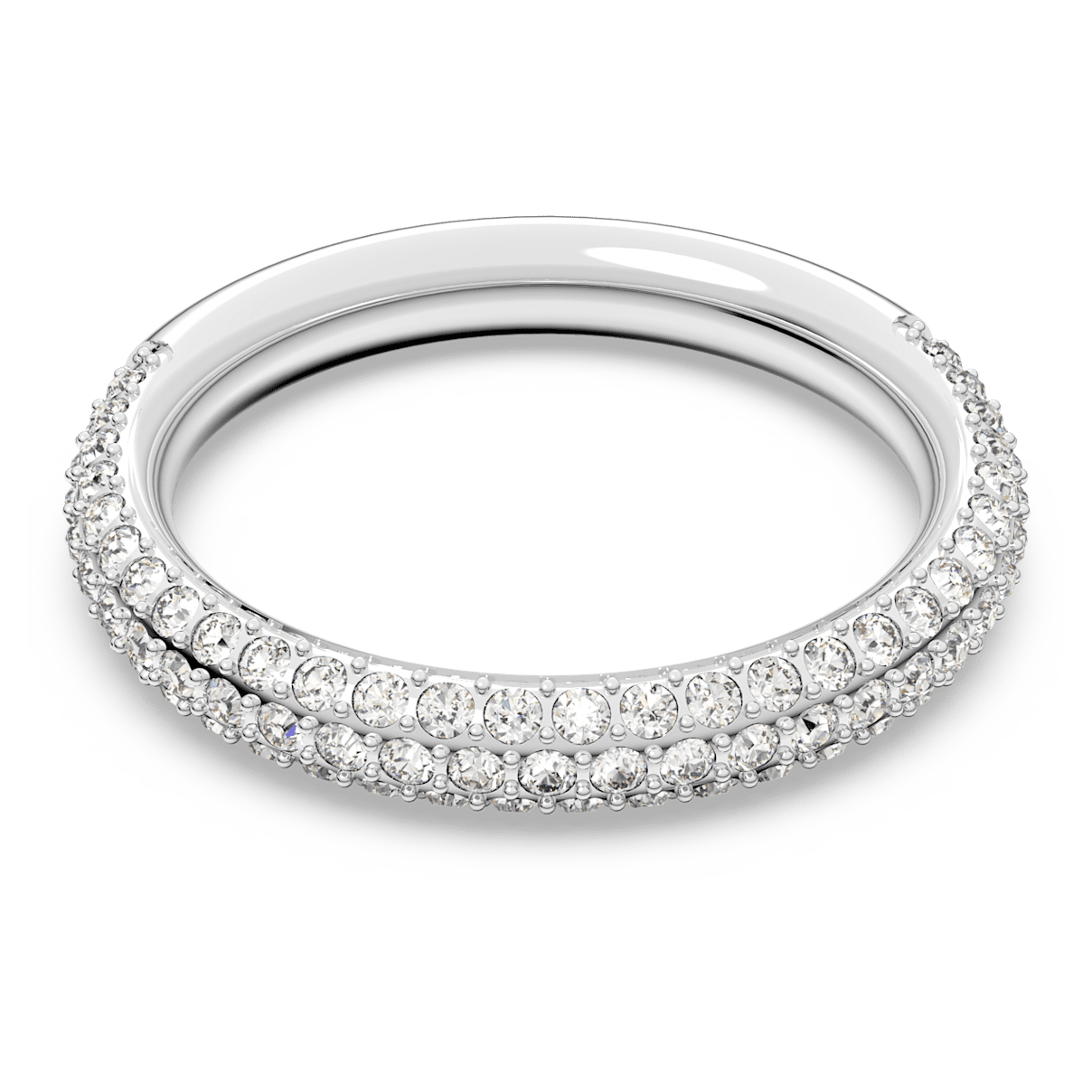 

Swarovski Stone 戒指, 白色, 镀铑