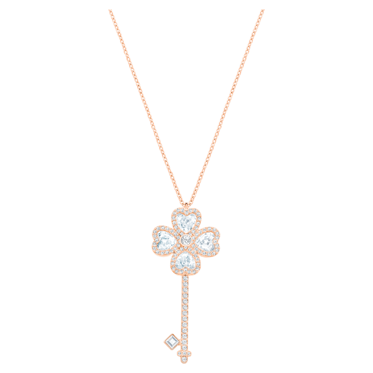

Swarovski Deary Key 链坠, 钥匙, 白色, 镀玫瑰金色调