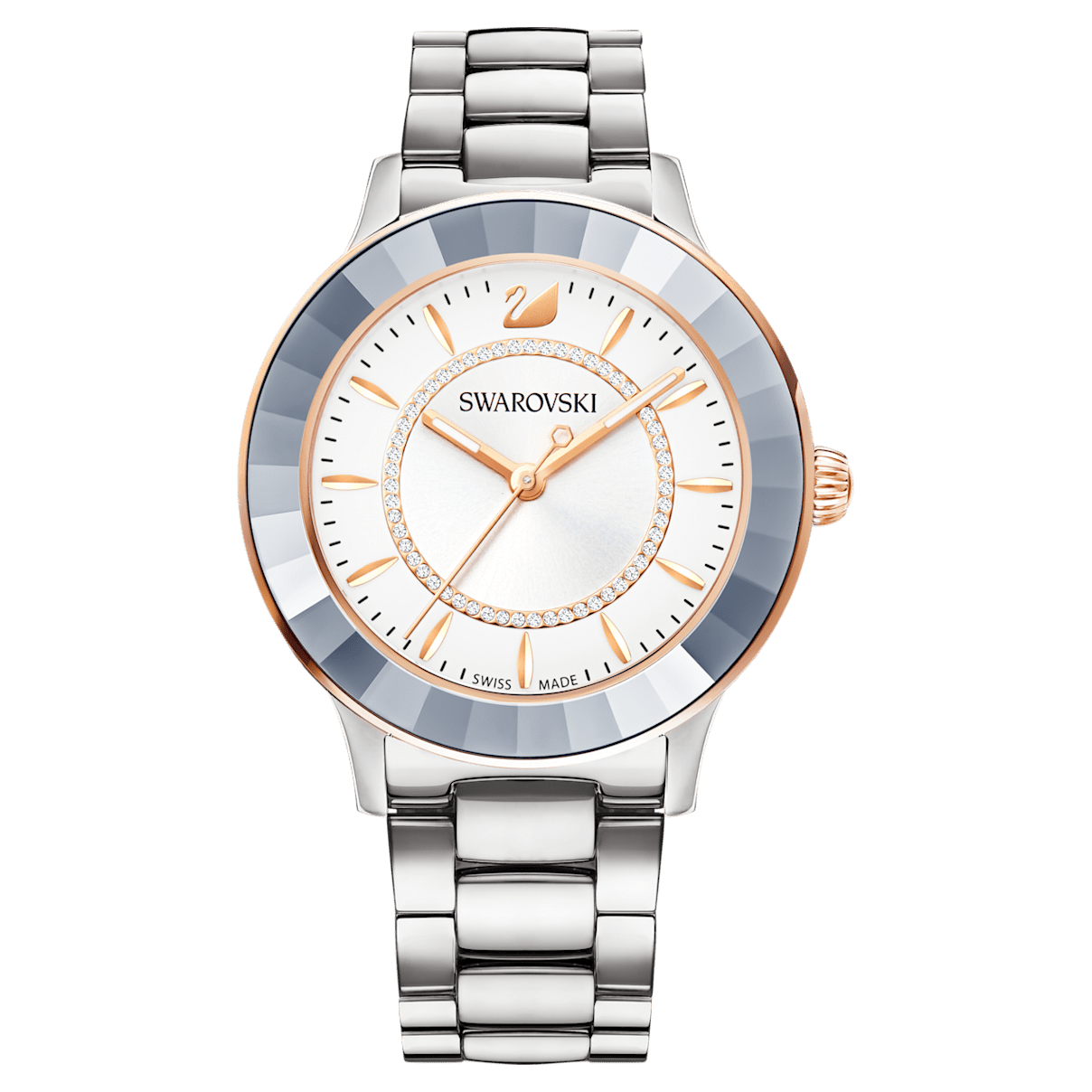 

Swarovski Octea Lux ウォッチ, メタルブレスレット, シルバー系, ステンレス鋼