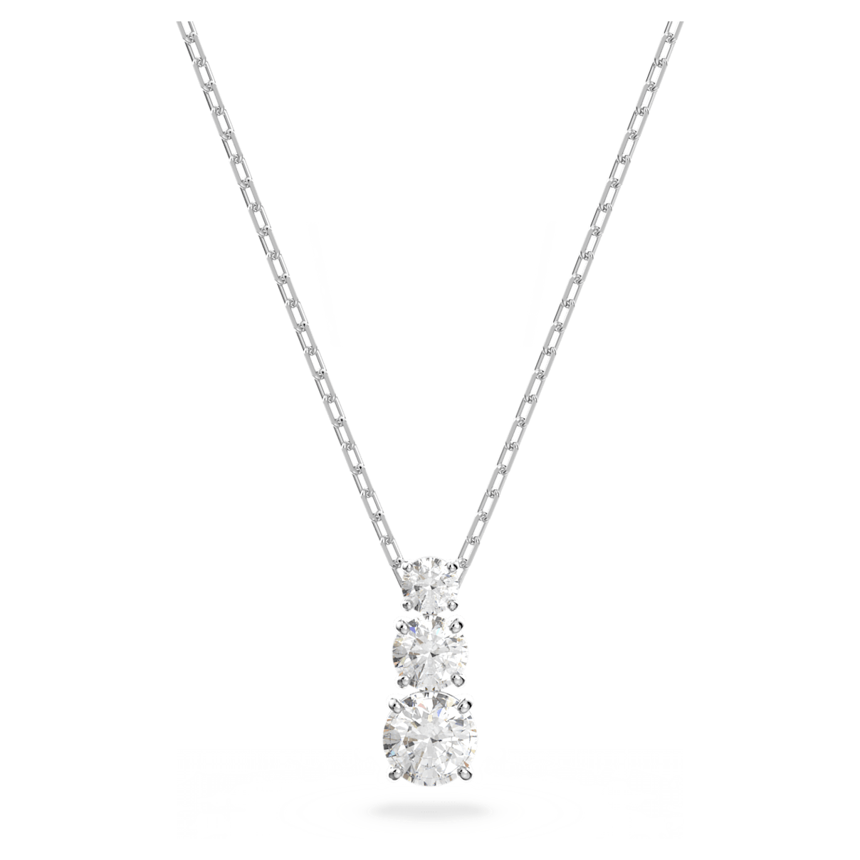 

Swarovski Attract Trilogy 链坠, 圆形切割, 白色, 镀铑