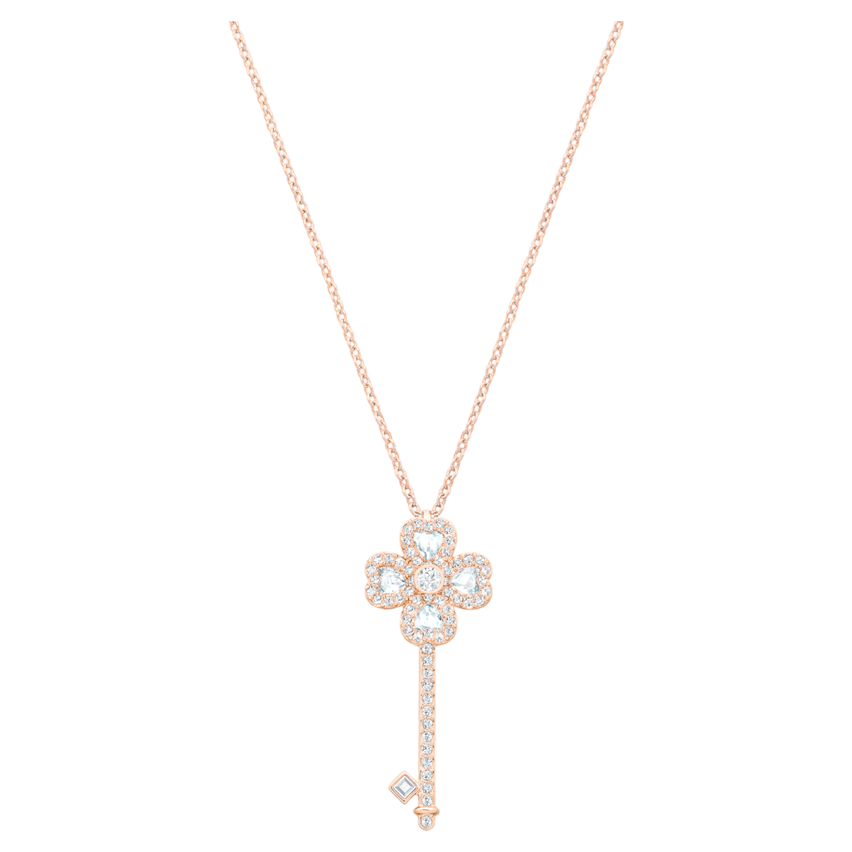 

Swarovski Deary Key 链坠, 钥匙, 白色, 镀玫瑰金色调