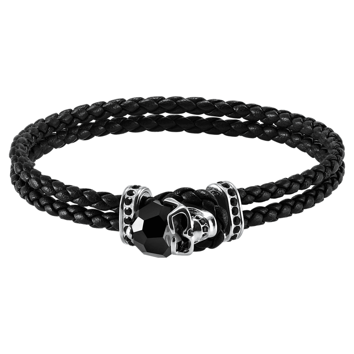 

Swarovski Taddeo 手链, 骷髅头, 黑色, 镀钯