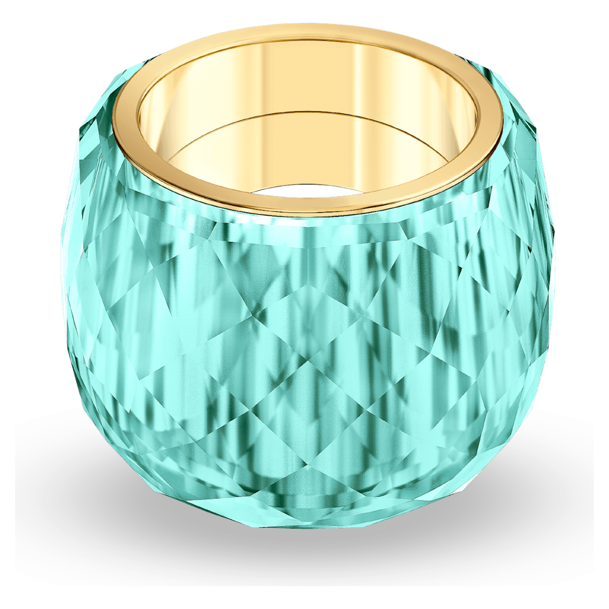 

Swarovski Nirvana 戒指, 蓝色, 金色调润饰