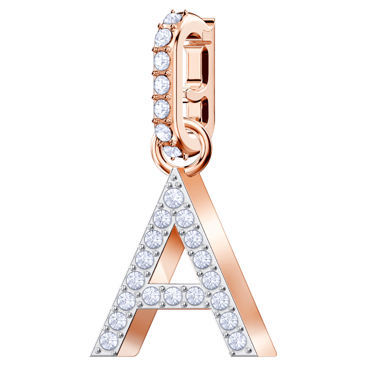 

Swarovski Remix Collection A Charm, 白色, 镀玫瑰金色调