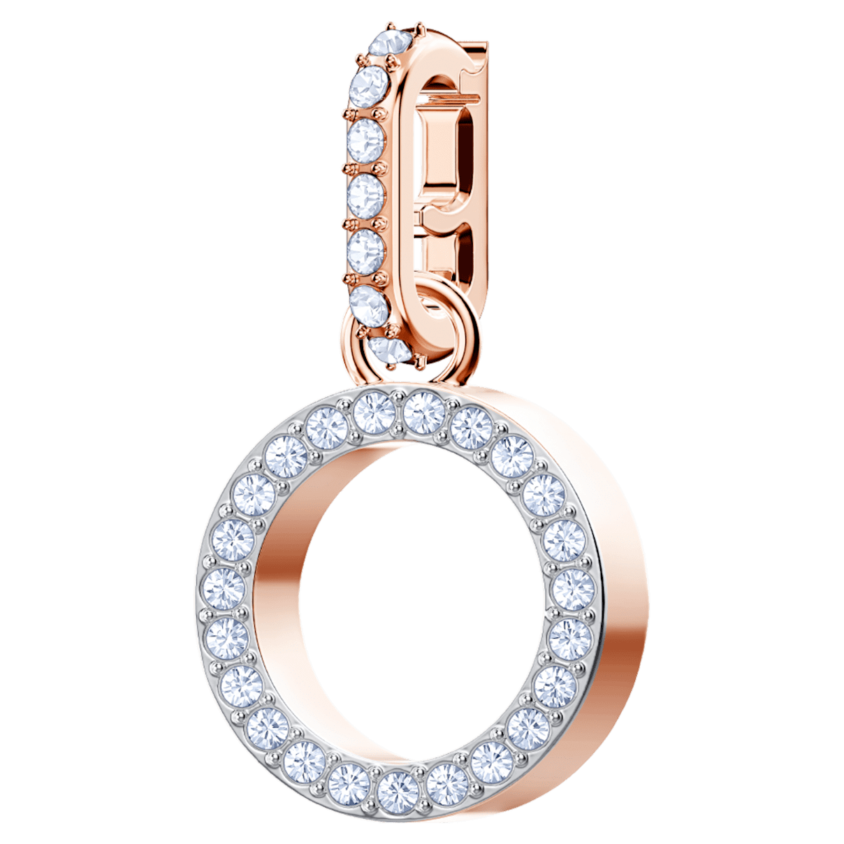 

Swarovski Remix Collection O Charm, 白色, 镀玫瑰金色调