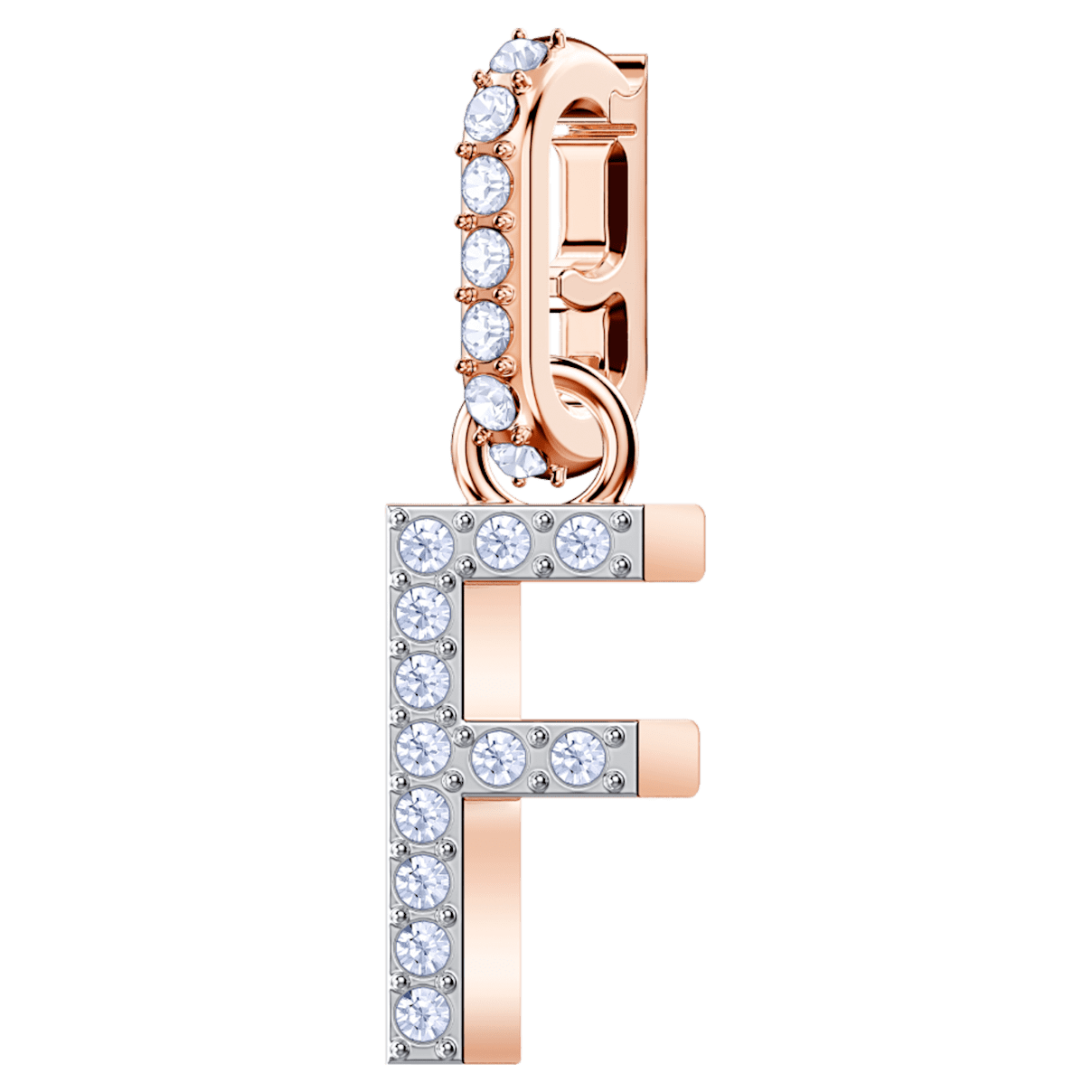 

Swarovski Remix Collection F charm, White, Rose gold-tone plated
