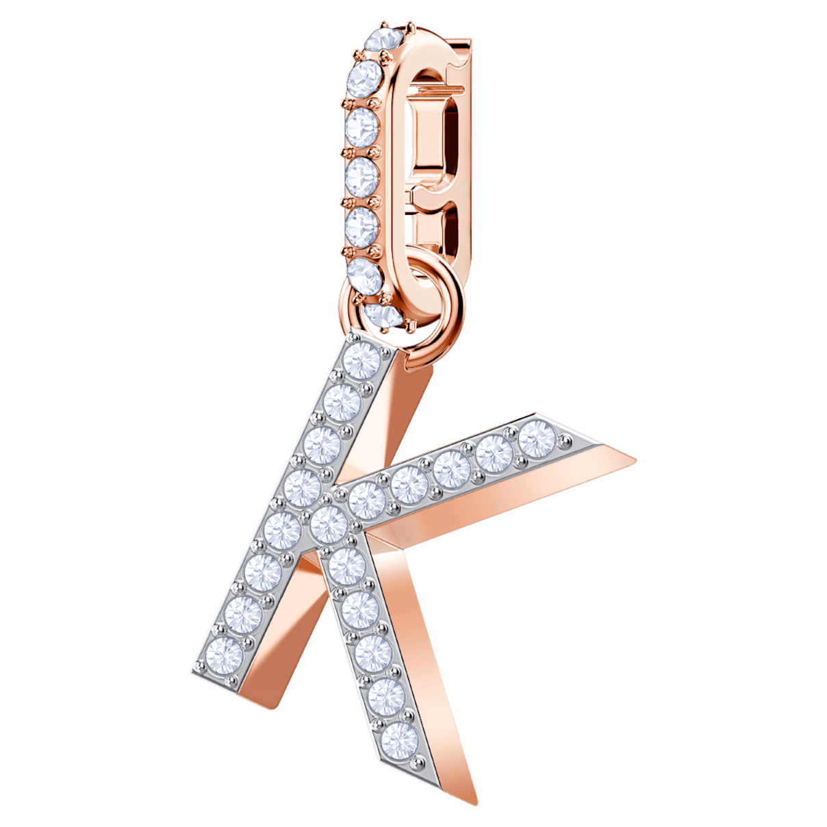 

Swarovski Remix Collection K charm, White, Rose gold-tone plated