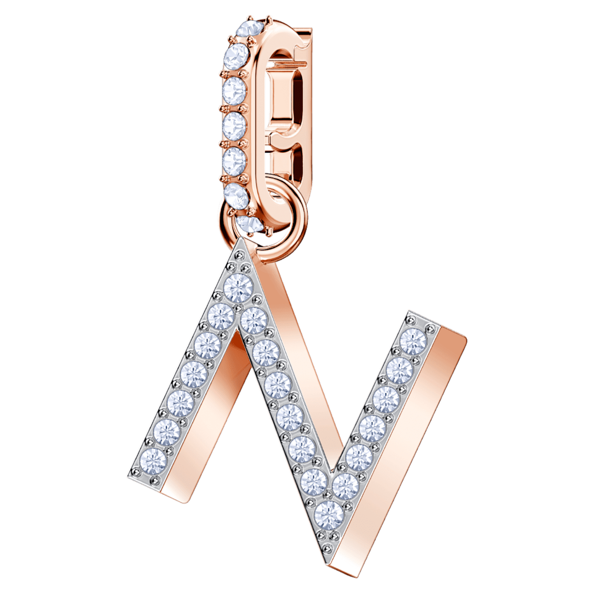 

Swarovski Remix Collection N charm, White, Rose gold-tone plated