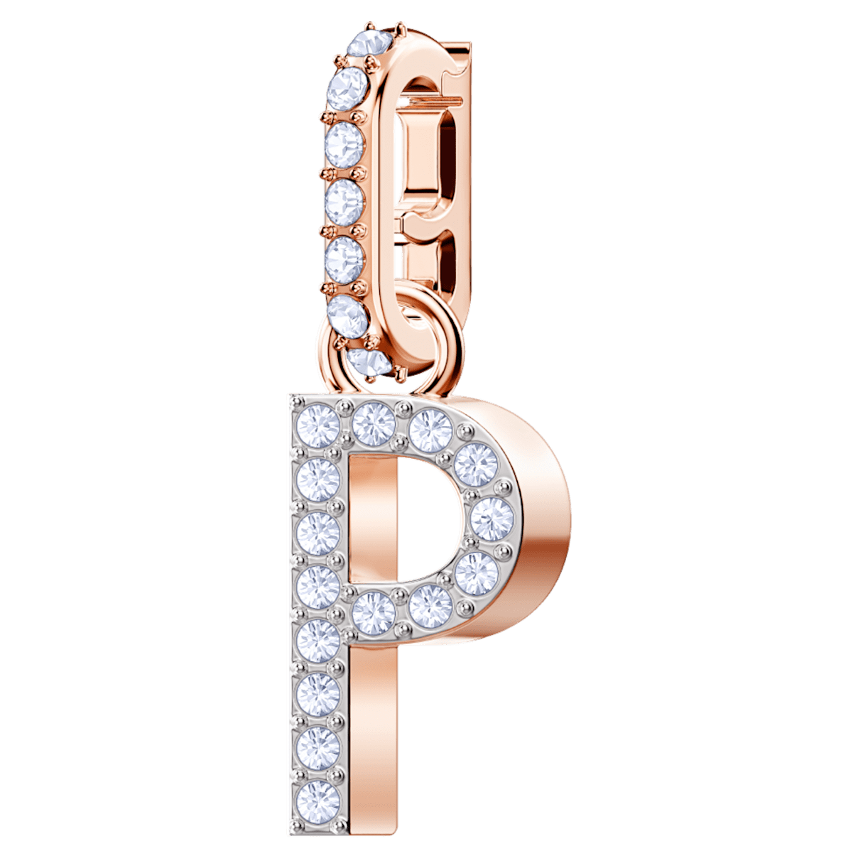 

Swarovski Remix Collection P Charm, ホワイト, ローズゴールドトーン・プレーティング