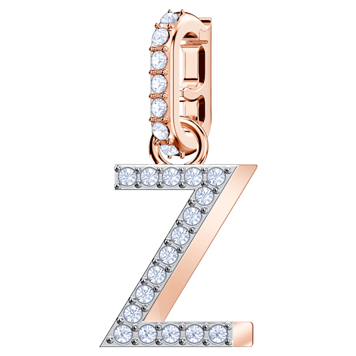 

Swarovski Remix Collection Z Charm, ホワイト, ローズゴールドトーン・プレーティング