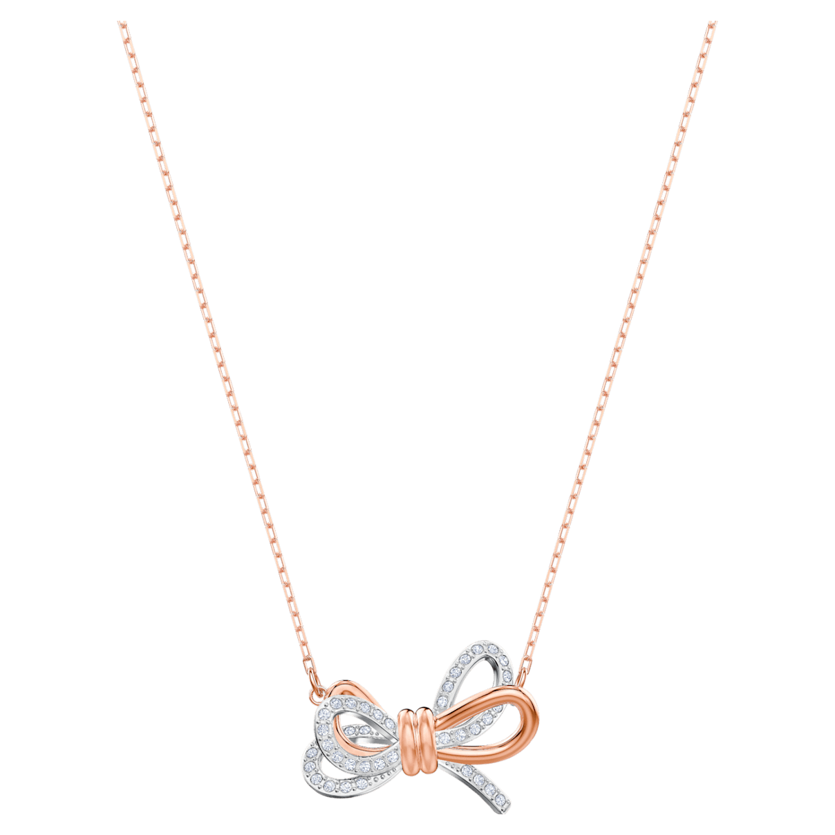 

Swarovski Lifelong Bow 链坠, 蝴蝶结, 白色, 混合金属润饰