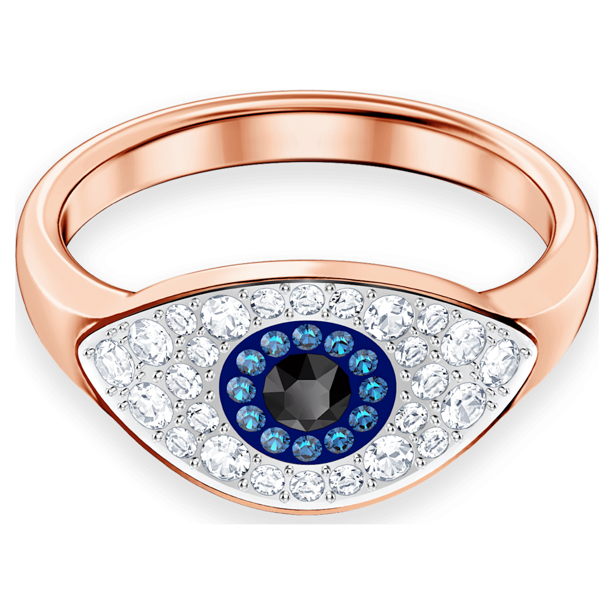 

Swarovski Symbolic 戒指, Evil eye, 蓝色, 镀玫瑰金色调