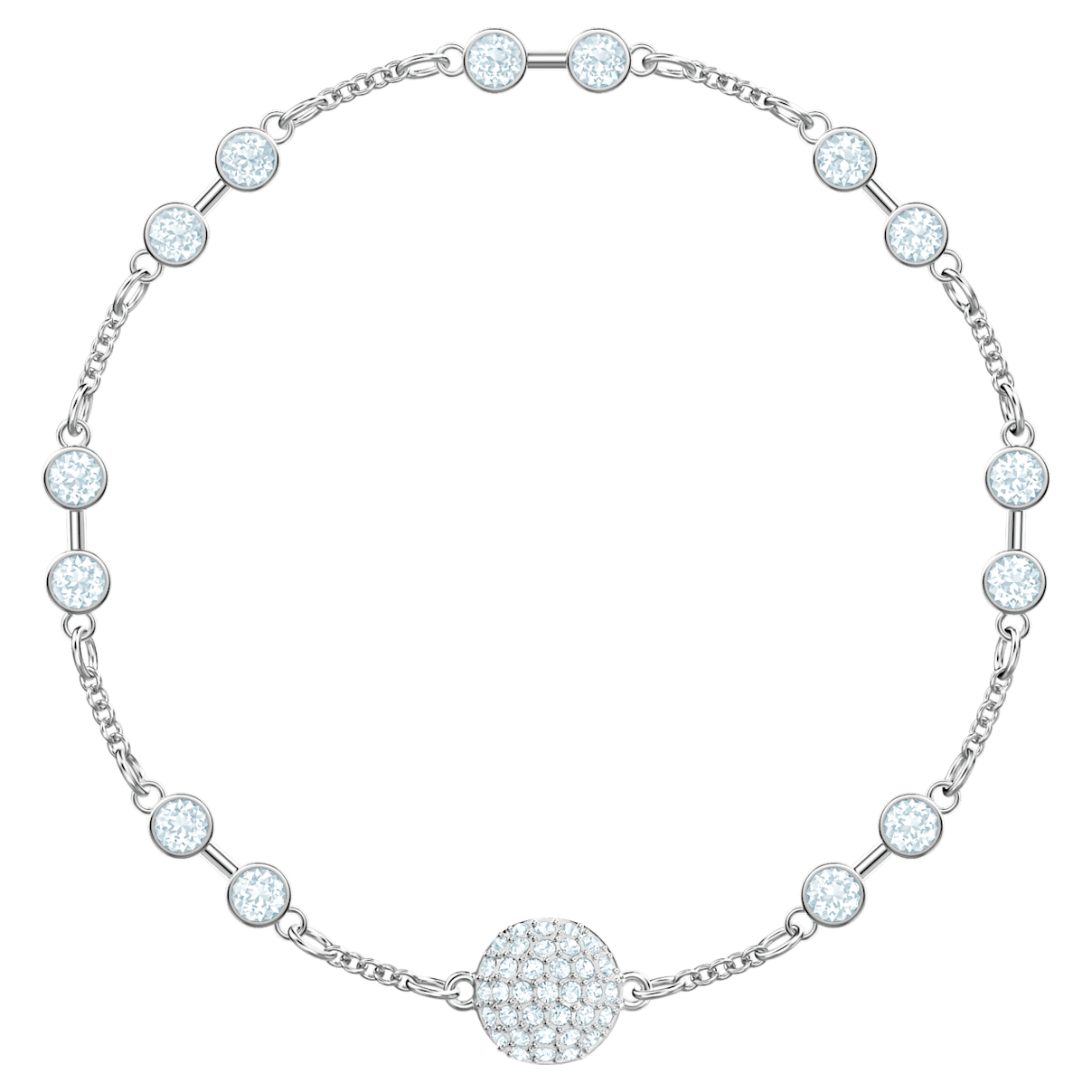 

Swarovski Remix Collection carrier, White, Rhodium plated