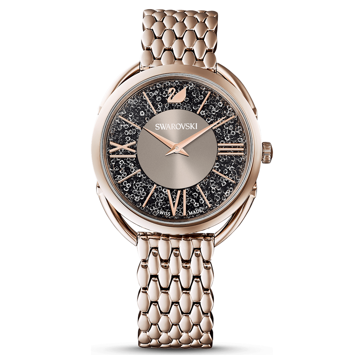 

Swarovski Crystalline Glam 워치, 스위스 메이드, 메탈 브레이슬릿, 그레이, 샴페인 골드 톤 피니시