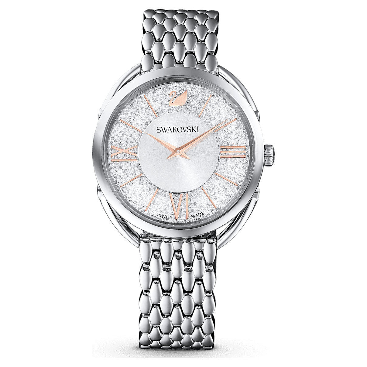 

Swarovski Crystalline Glam 腕表, 瑞士制造, 金属手链, 银色, 不锈钢