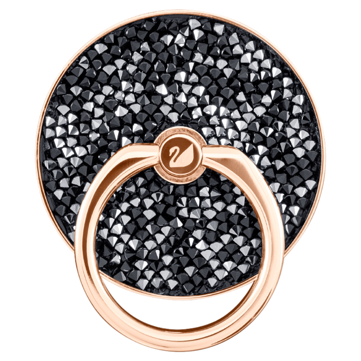 

Swarovski Glam Rock スマートフォンリング, ブラック, ローズゴールドトーン・プレーティング