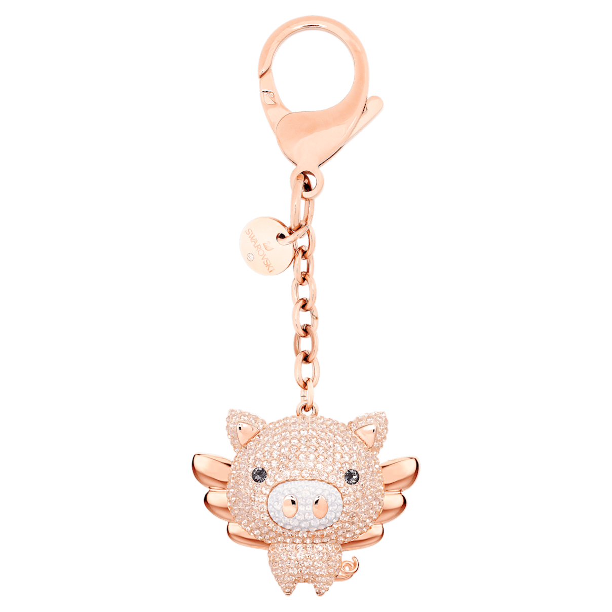 

Swarovski Little bag charm, Pig, Pink, Rose gold-tone plated