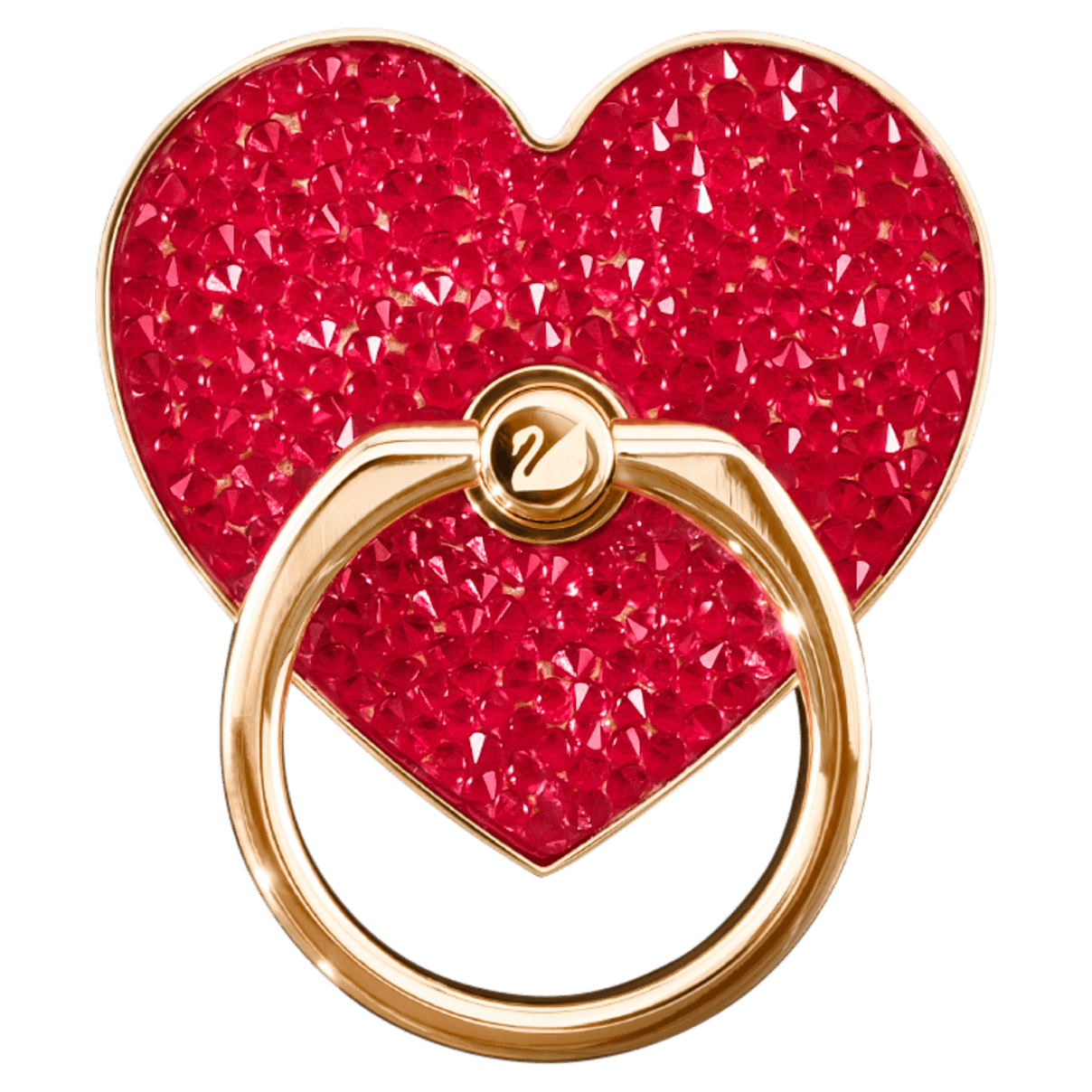 

Swarovski Glam Rock ring sticker, Heart, Red, Rose gold-tone plated