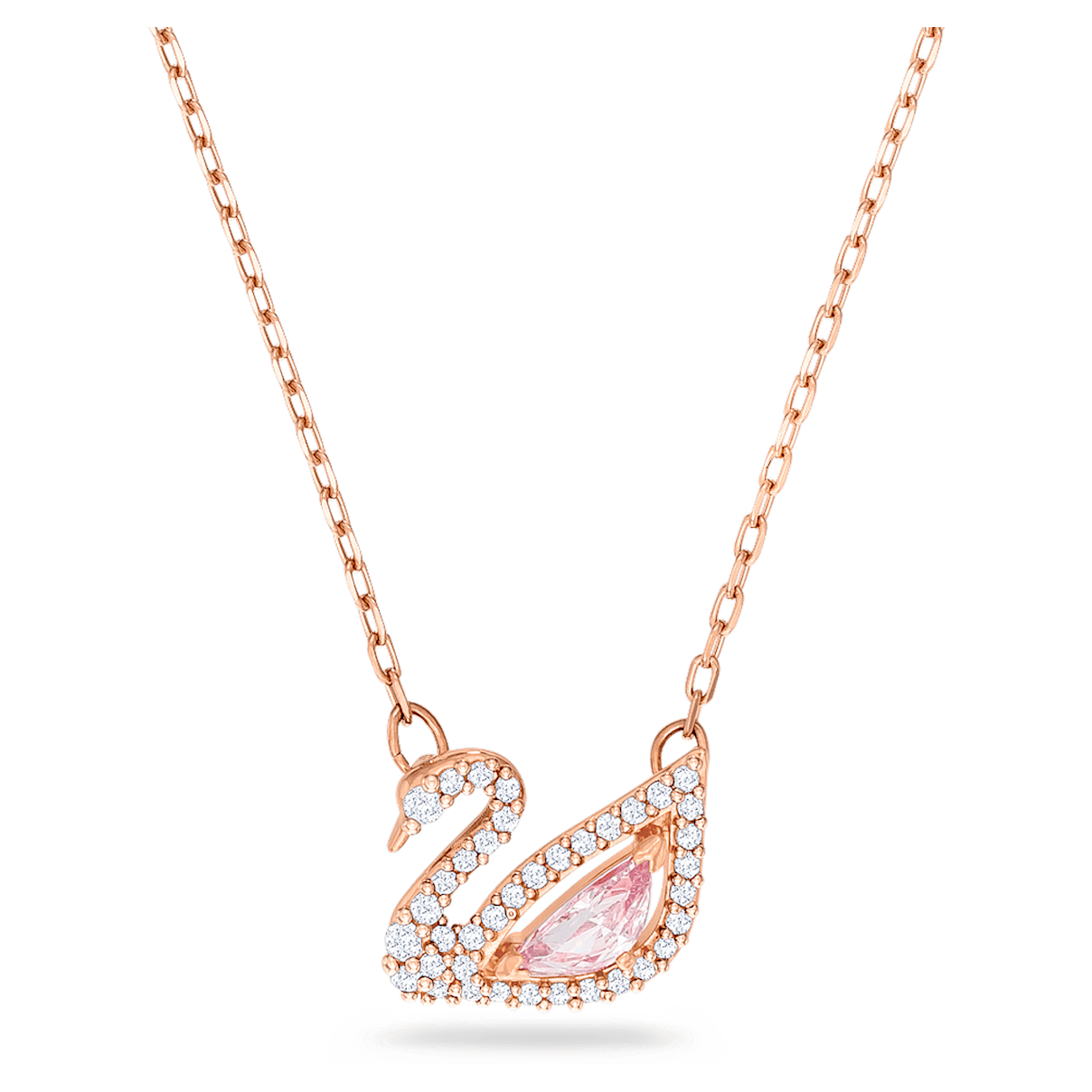 

Swarovski Dazzling Swan 项链, 天鹅, 粉红色, 镀玫瑰金色调