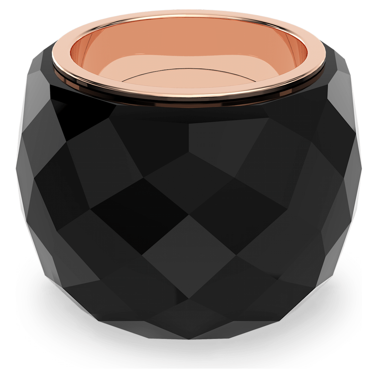 

Swarovski Nirvana 링, 블랙, 로즈 골드 톤 피니시