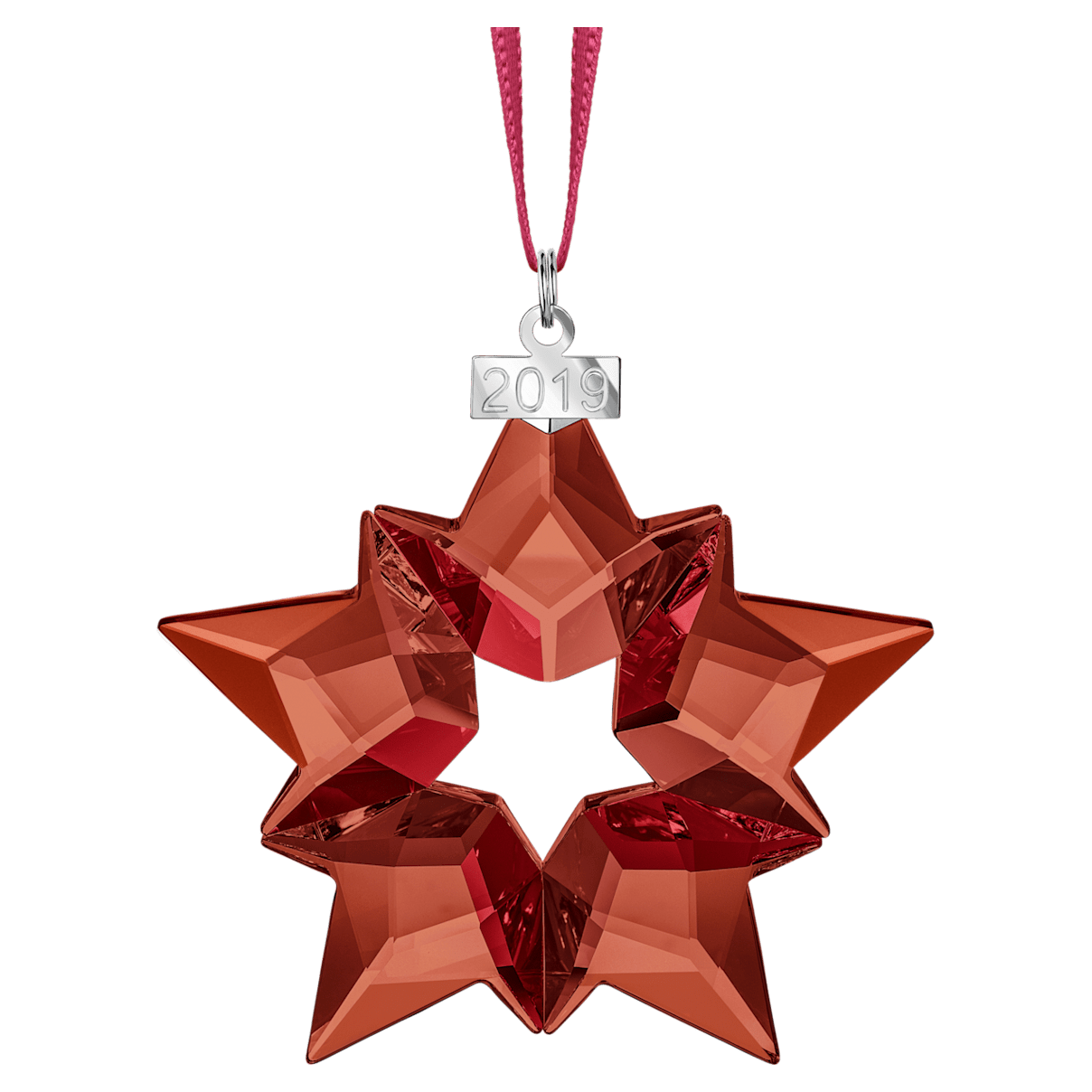 

Swarovski Holiday Ornament, A.E. 2019, 星星, 红色