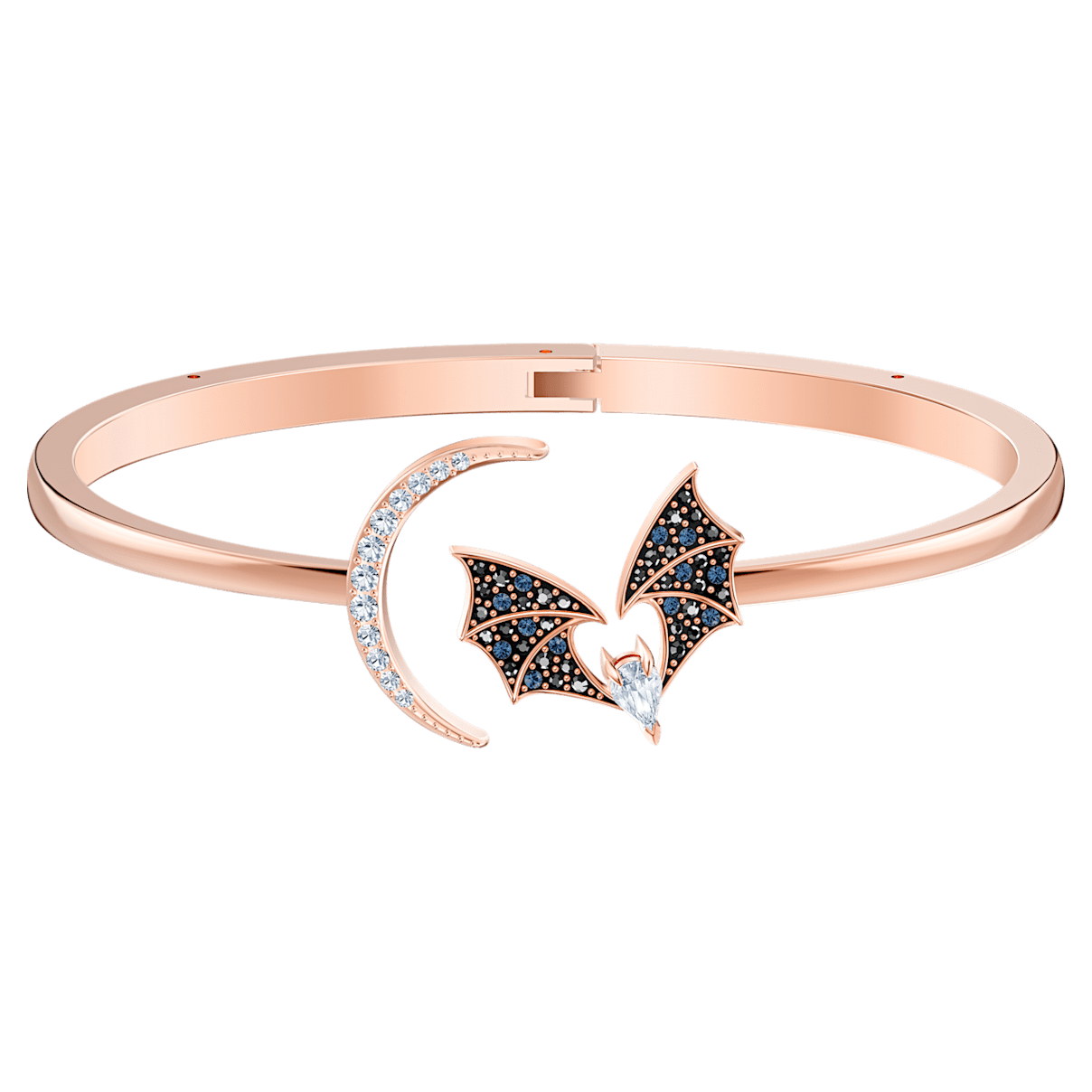 

Swarovski Prosperity bangle, Bat, Multicoloured, Rose gold-tone plated