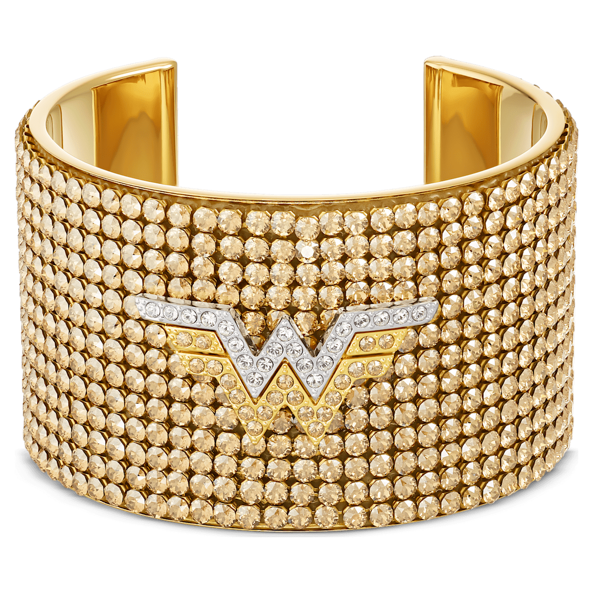 

Swarovski Fit Wonder Woman cuff, Wing, Gold tone, Mixed metal finish