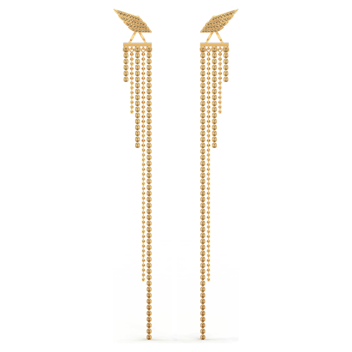 

Swarovski Fit Wonder Woman earrings, Wing, Gold tone, Gold-tone plated