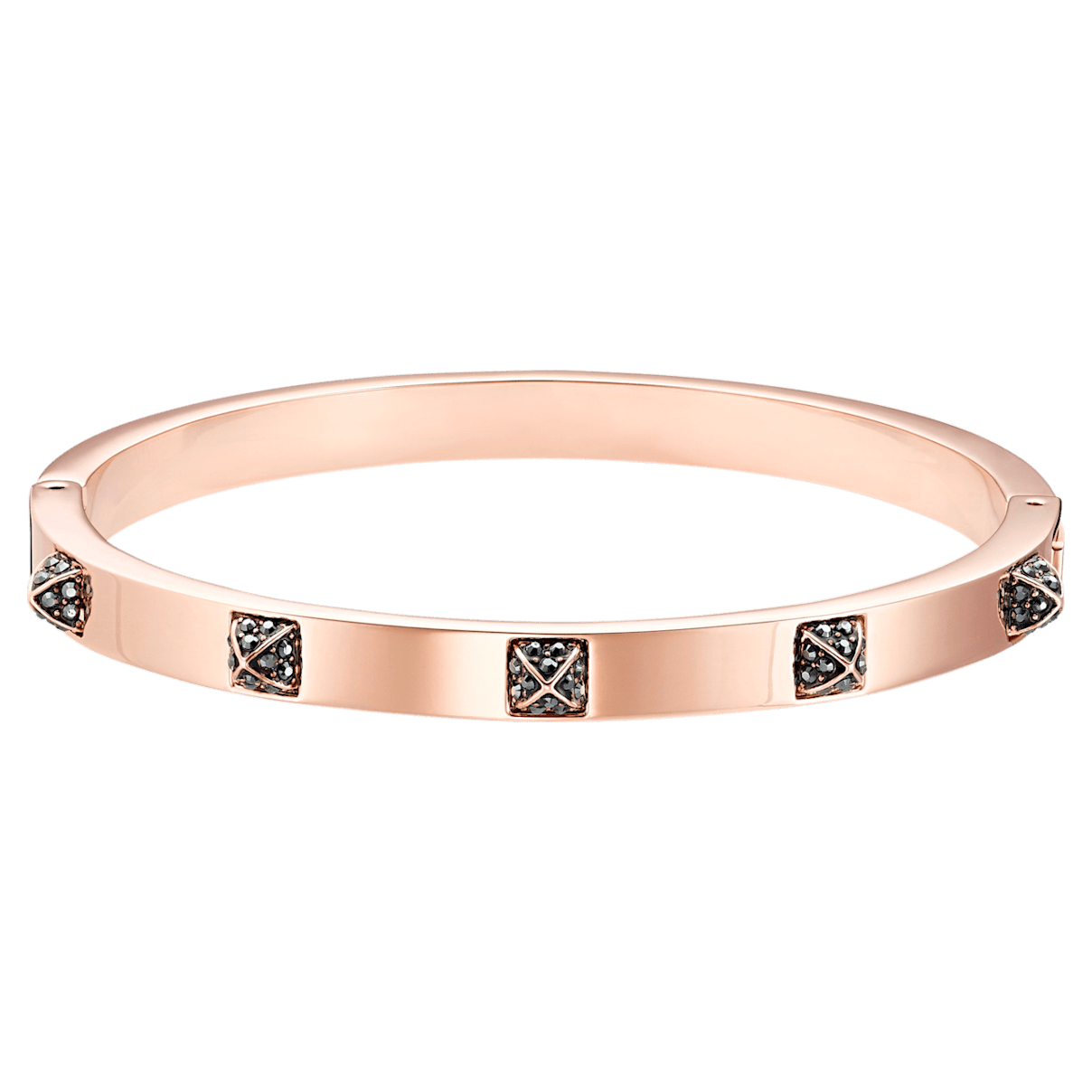 

Swarovski Bransoleta Tactic, czarna, w odcieniu różowego złota