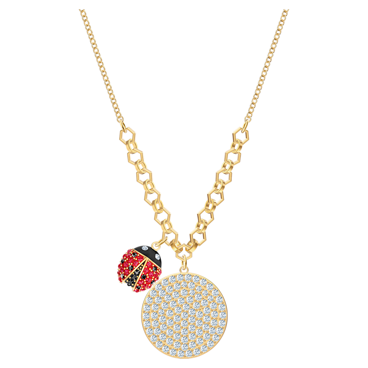 

Swarovski Naszyjnik Lisabel Coin, Czerwony, Powłoka w odcieniu złota