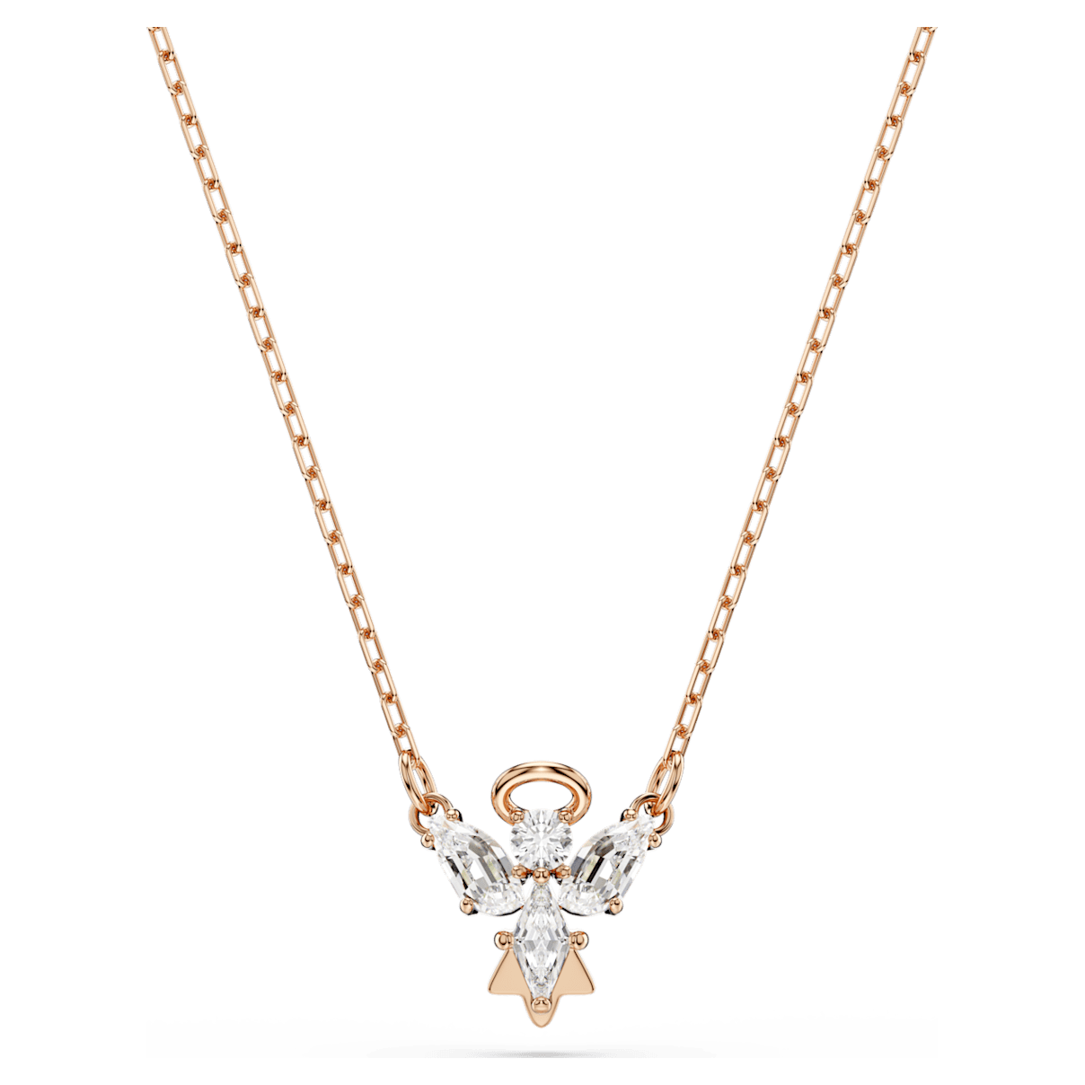 

Swarovski Magic 项链, 天使, 白色, 镀玫瑰金色调