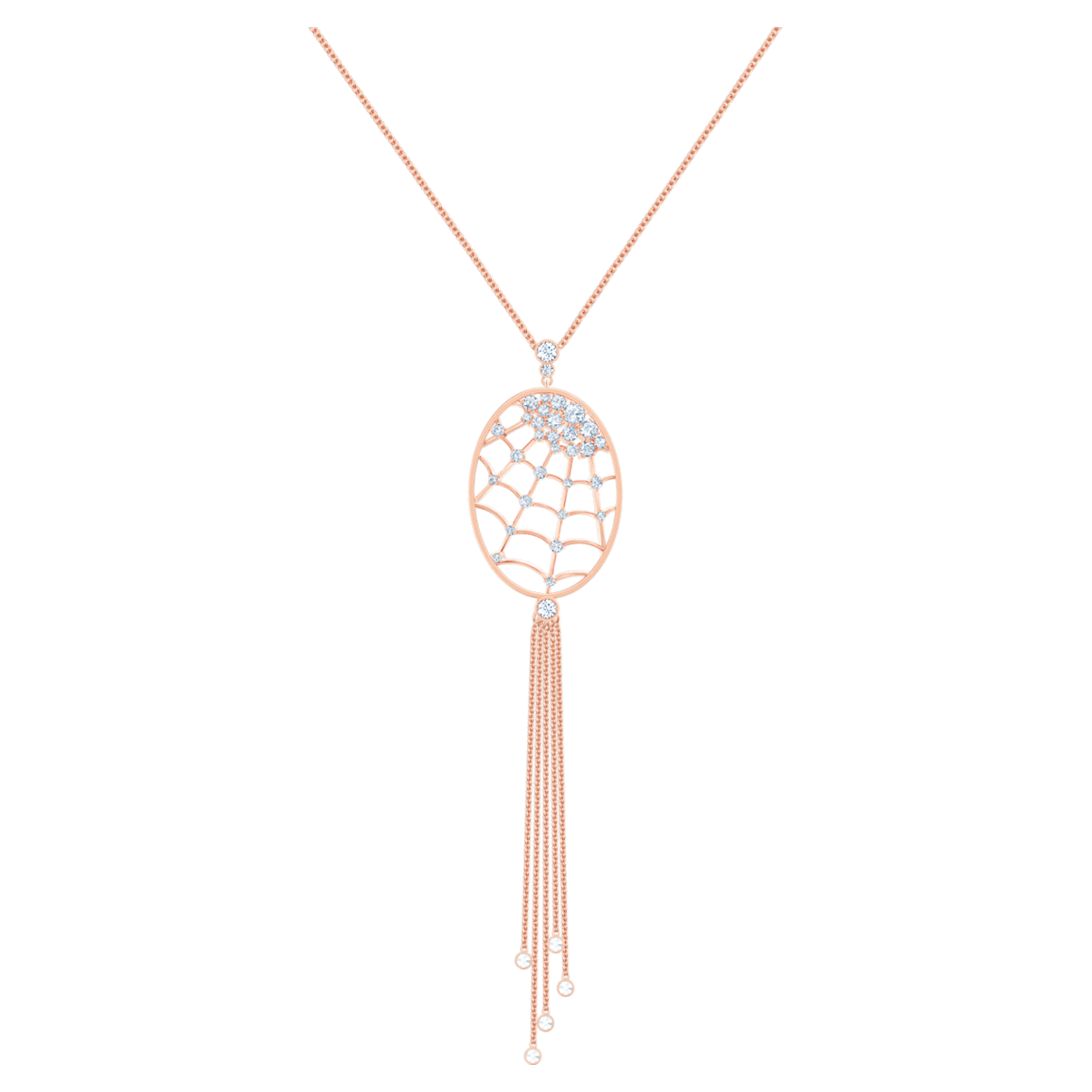 

Swarovski Naszyjnik Precisely, biały, w odcieniu różowego złota