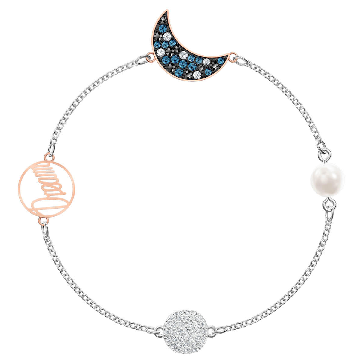 

Swarovski Łańcuszek z Kolekcji Remix Moon, wielokolorowy, różnobarwne metale