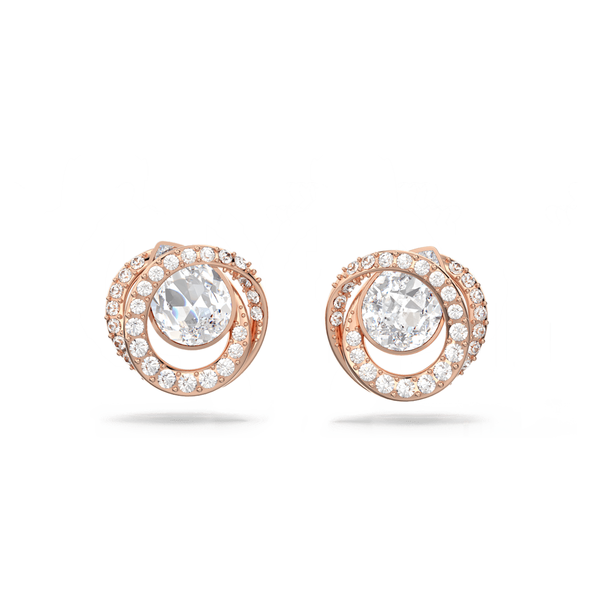 

Swarovski Generation 耳钉, 白色, 镀玫瑰金色调