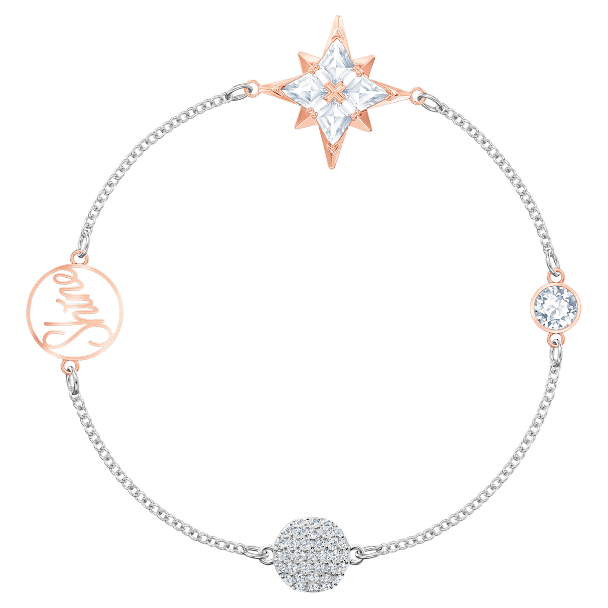 

Swarovski Remix Collection Strand, 磁扣, 星星, 彩色, 多種金屬潤飾